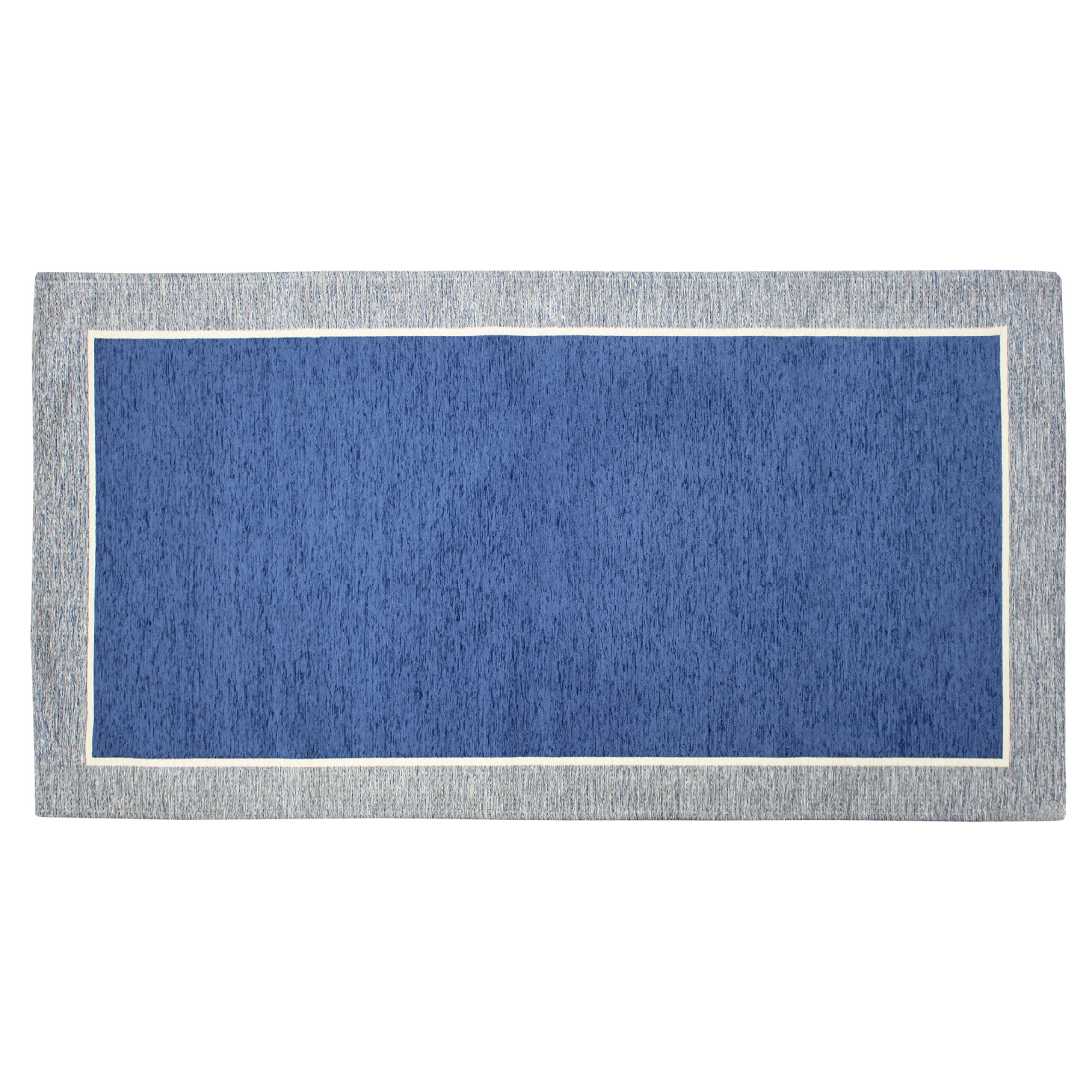 TAPPETO ARREDO DIS.ROMA BLU MARE 175x280 CM CON ANTISCIVOLO