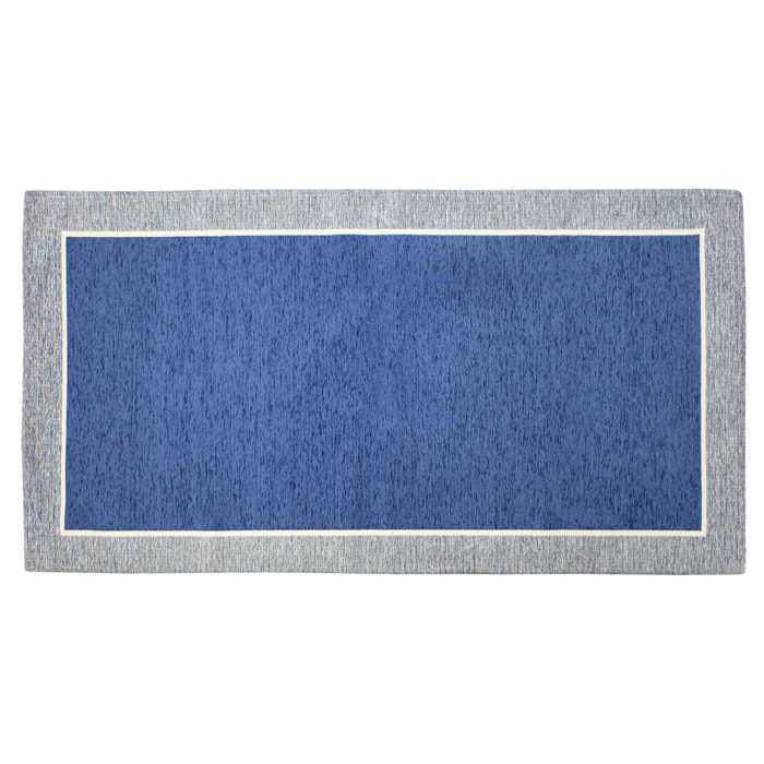 TAPPETO ARREDO DIS.ROMA BLU MARE 175x280 CM CON ANTISCIVOLO