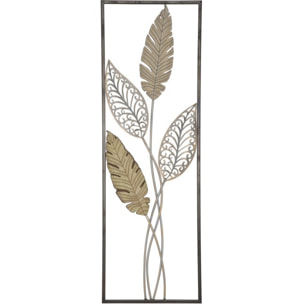 PANNELLO IN FERRO E LEGNO FOGLIE -A- CM 30,5X1,90X91