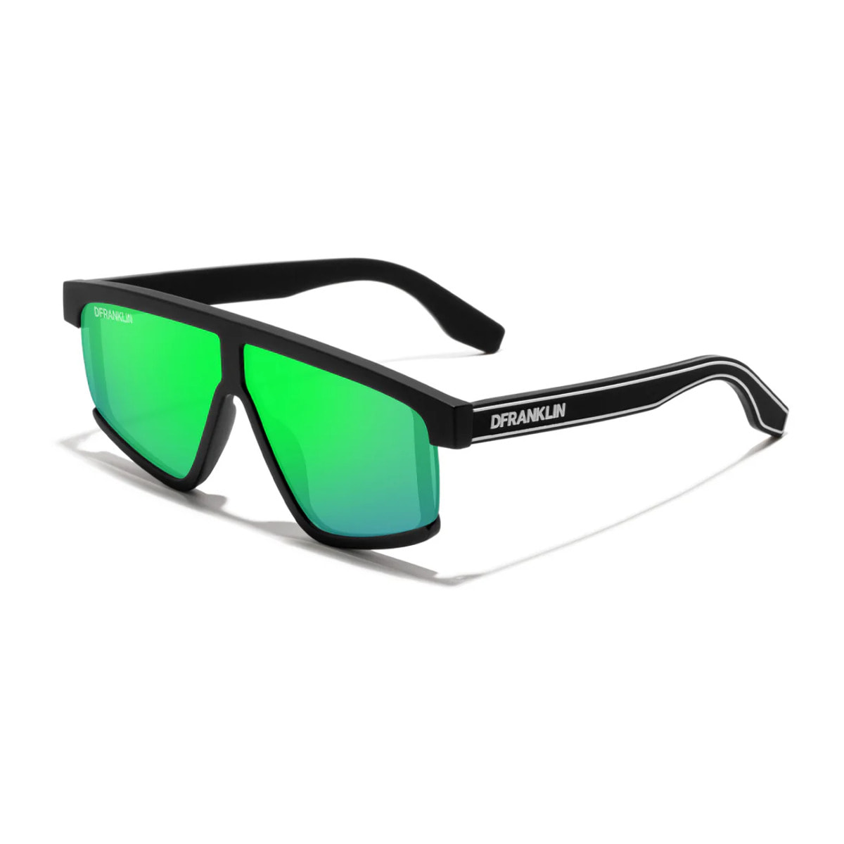 Gafas de Sol Alpha Matt Black / Green D.Franklin