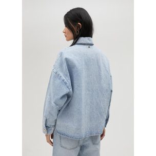 Giacca denim con strass