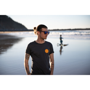 Gafas de sol OCEAN VICTORIA - Bambú marrón oscuro / Polarizada azul revo