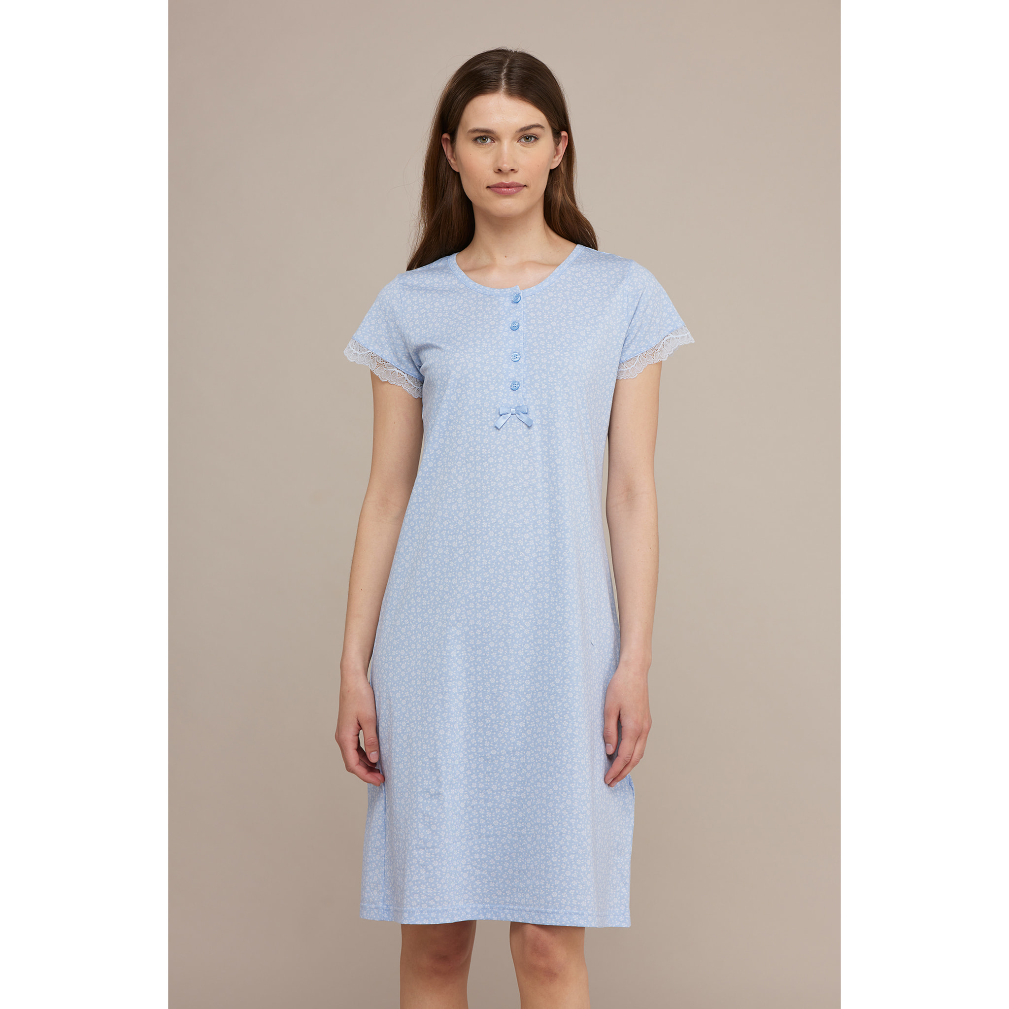 Camicia da notte donna cotone delice Noidinotte