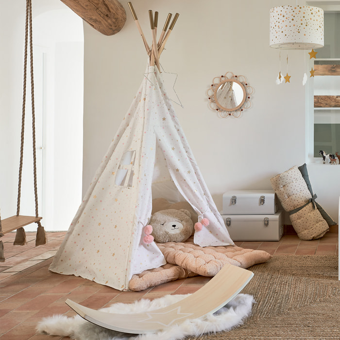 Miroir enfant "Campagne" rotin D38cm