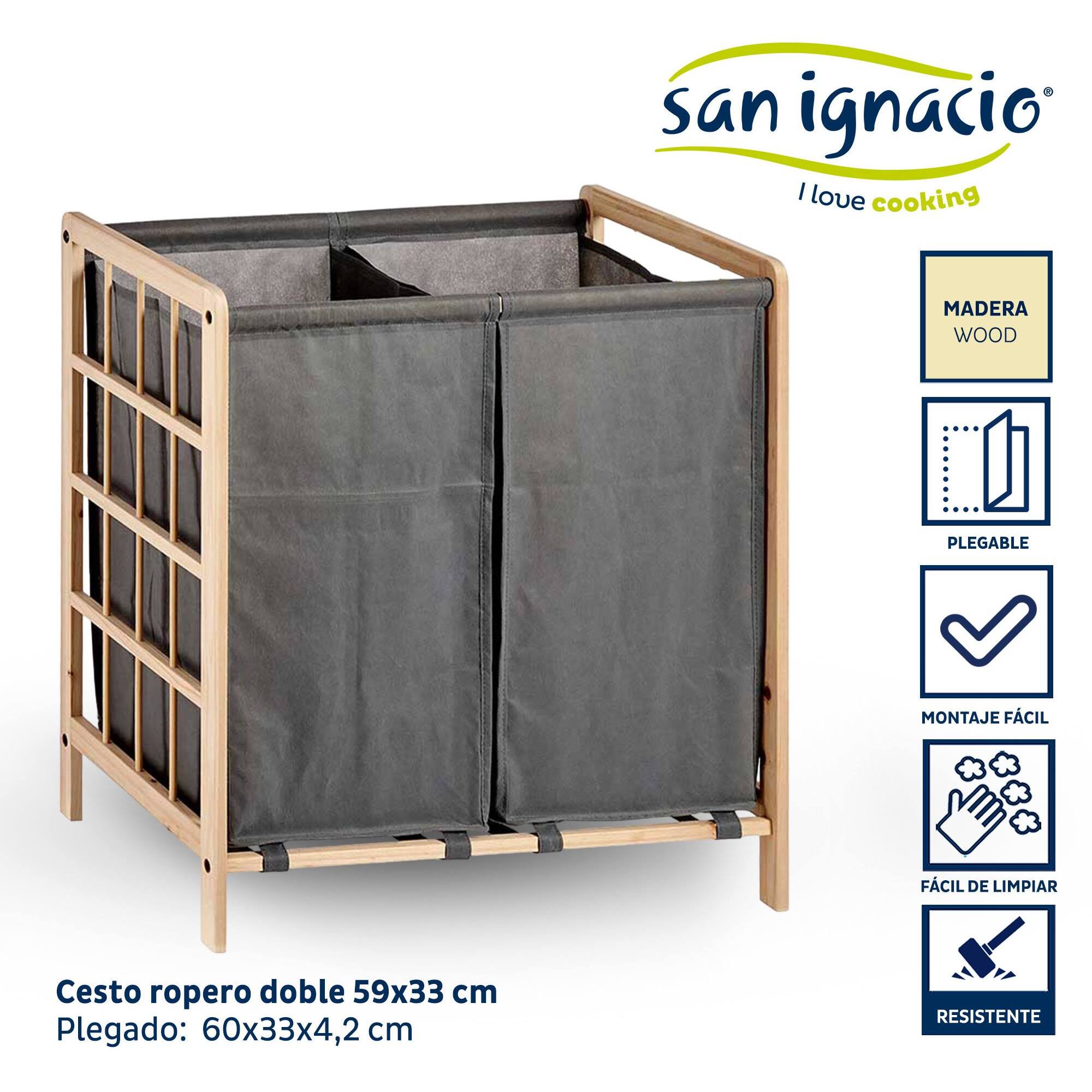 Cesta ropero doble gris colección kipit