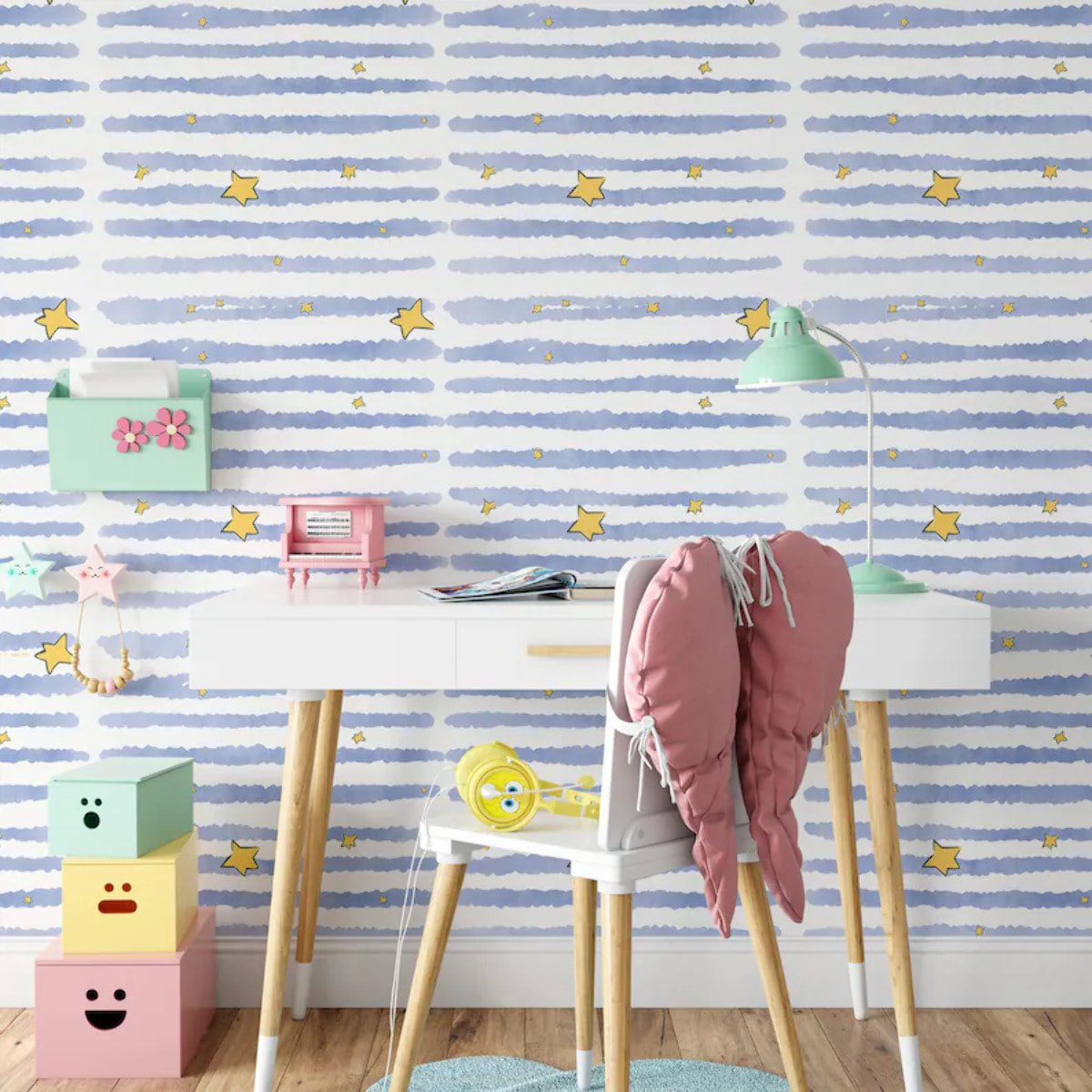 Carta da Parati Ufficiale Il Piccolo Principe Stelle Acquerello