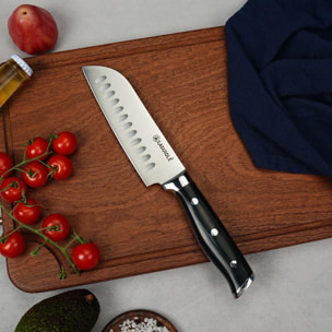 Couteau santoku noir 29cm - "Essentials"