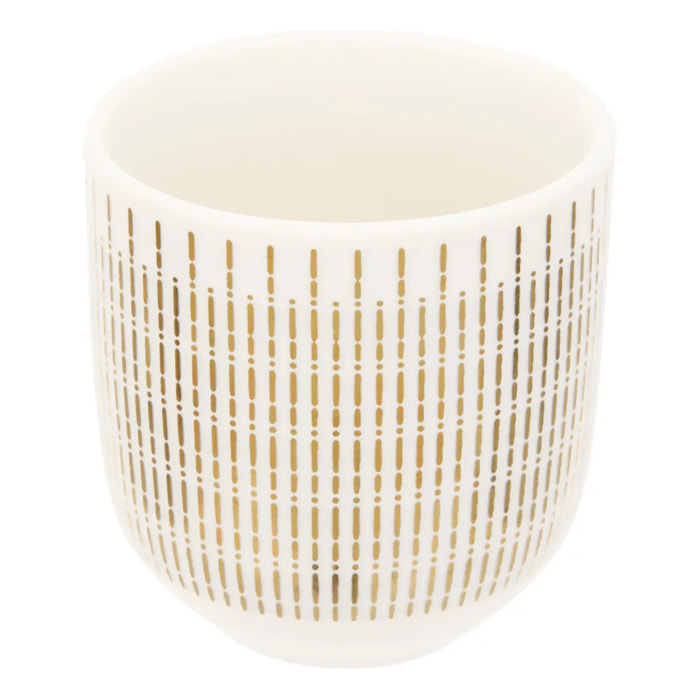 Coffret 6 tasses Lunis 109ml doré