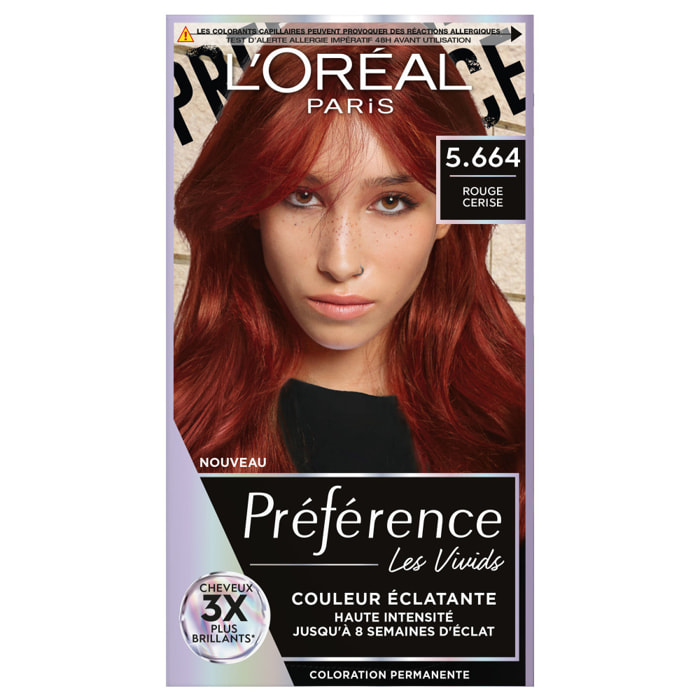 L'Oréal Paris Préférence Couleur Éclatante 5.664 Rouge Cerise