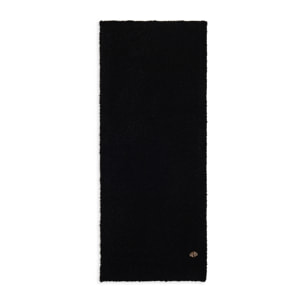 Sciarpa bouclé effetto lana con logo FY dorato