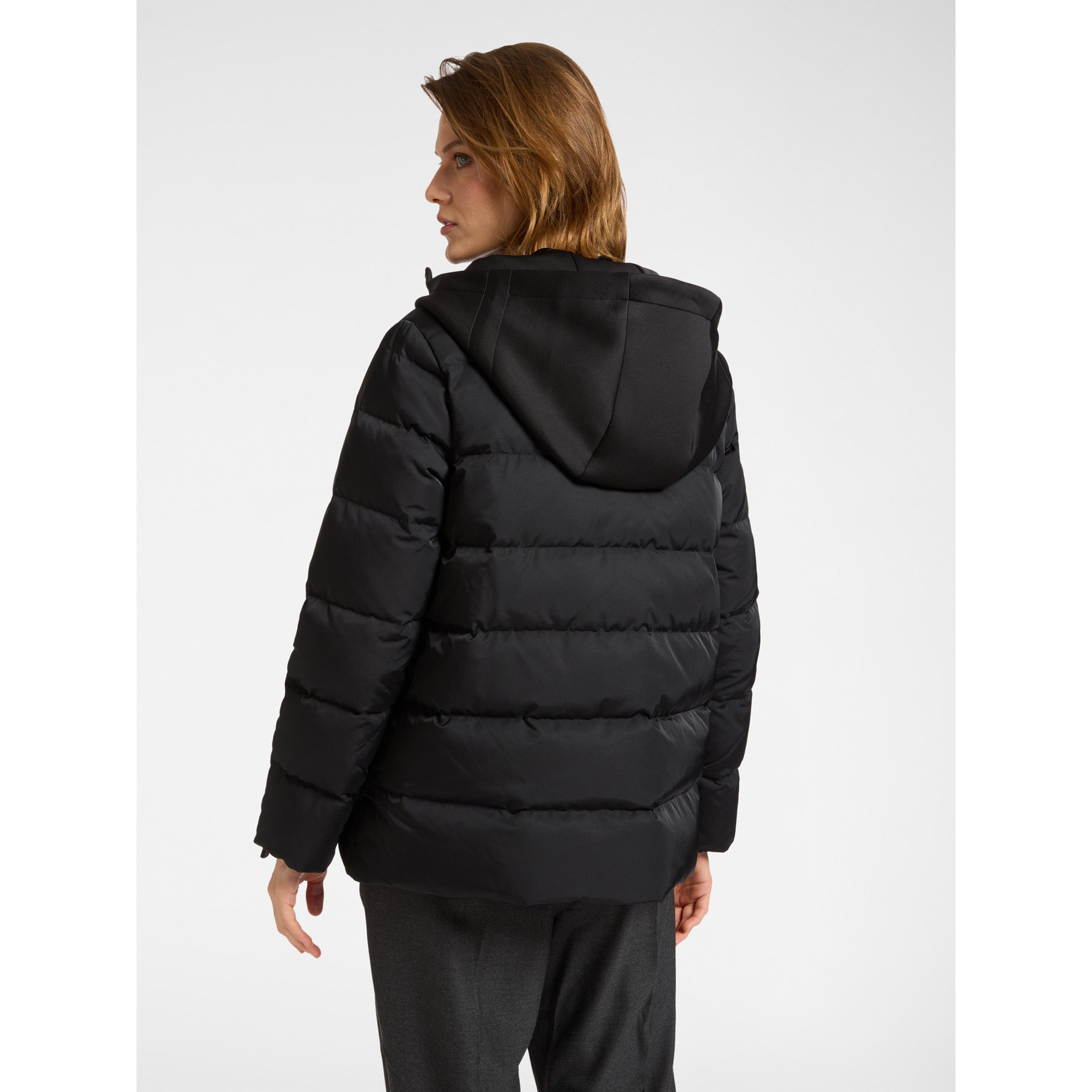 Elena Mirò - Piumino in nylon opaco - Nero