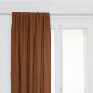 Rideau nid d'abeille - Terracotta