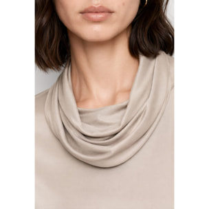 Kocca - Blusa in viscosa con scollo ad anello e maniche a 3/4 Donna
