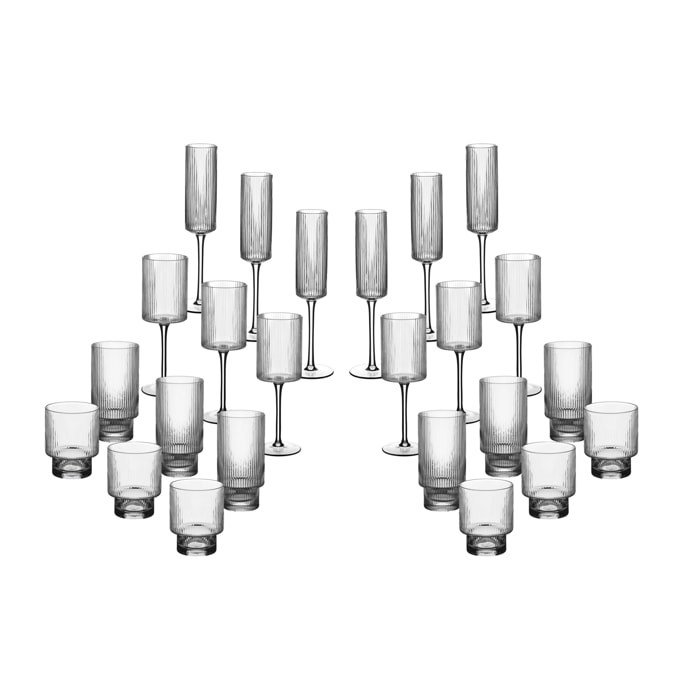 Set de verres complet LINJE - 24 pièces