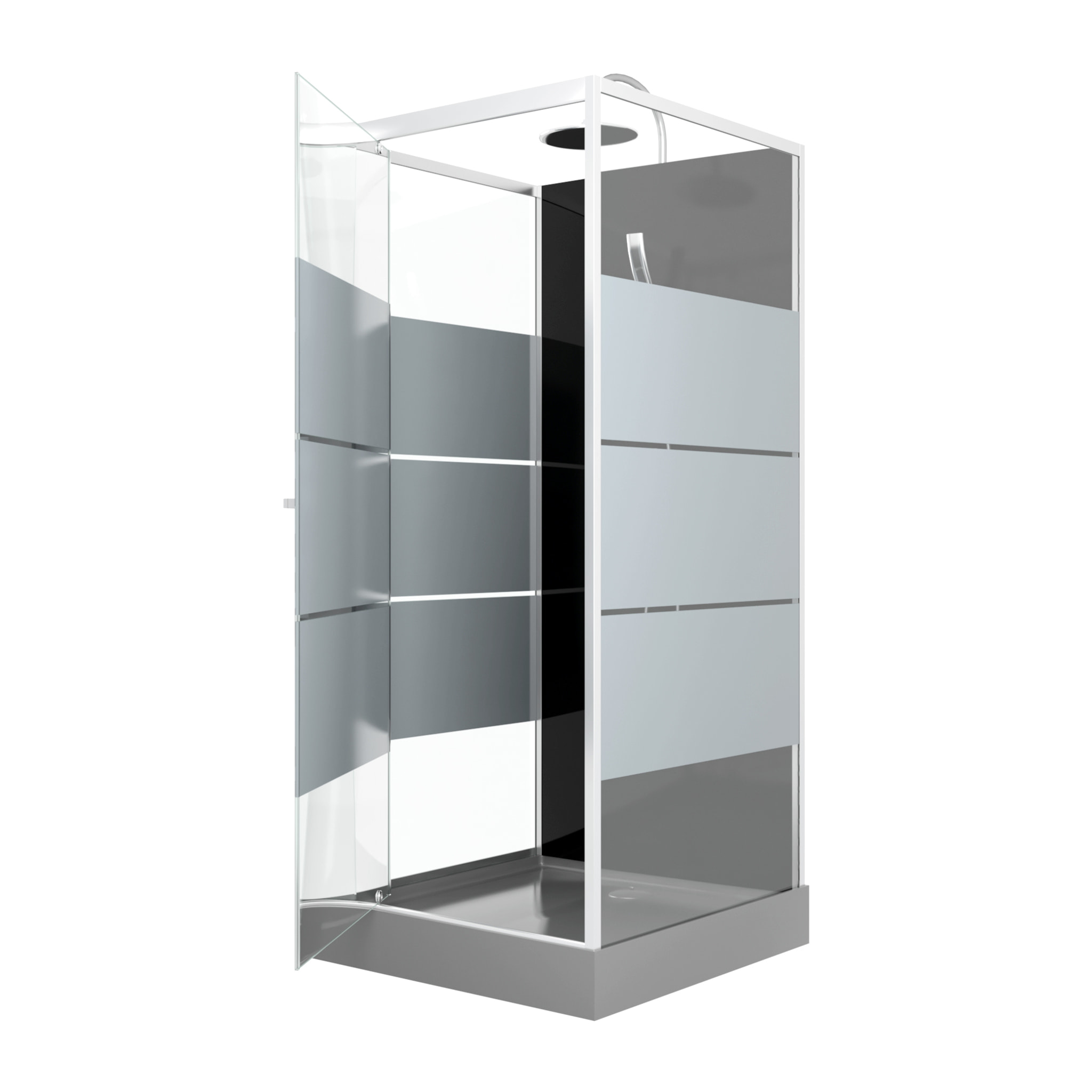Cabine de douche carrée 80x80x220cm - SCRATCHY 80