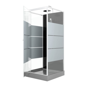 Cabine de douche carrée 80x80x220cm - SCRATCHY 80