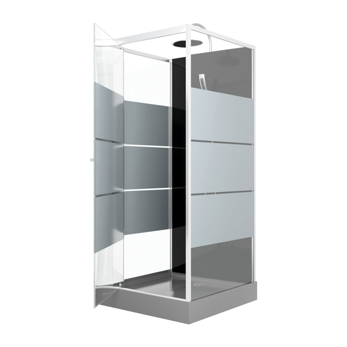 Cabine de douche carrée 80x80x220cm - SCRATCHY 80