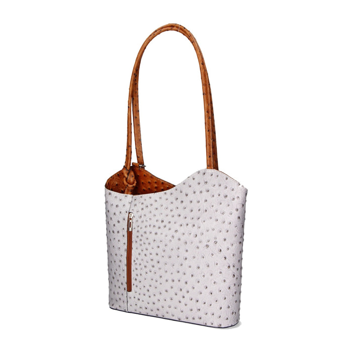 Zaino da donna in vera pelle - Modello Charlotte - 28.0 x 25.0 x 9.0 cm