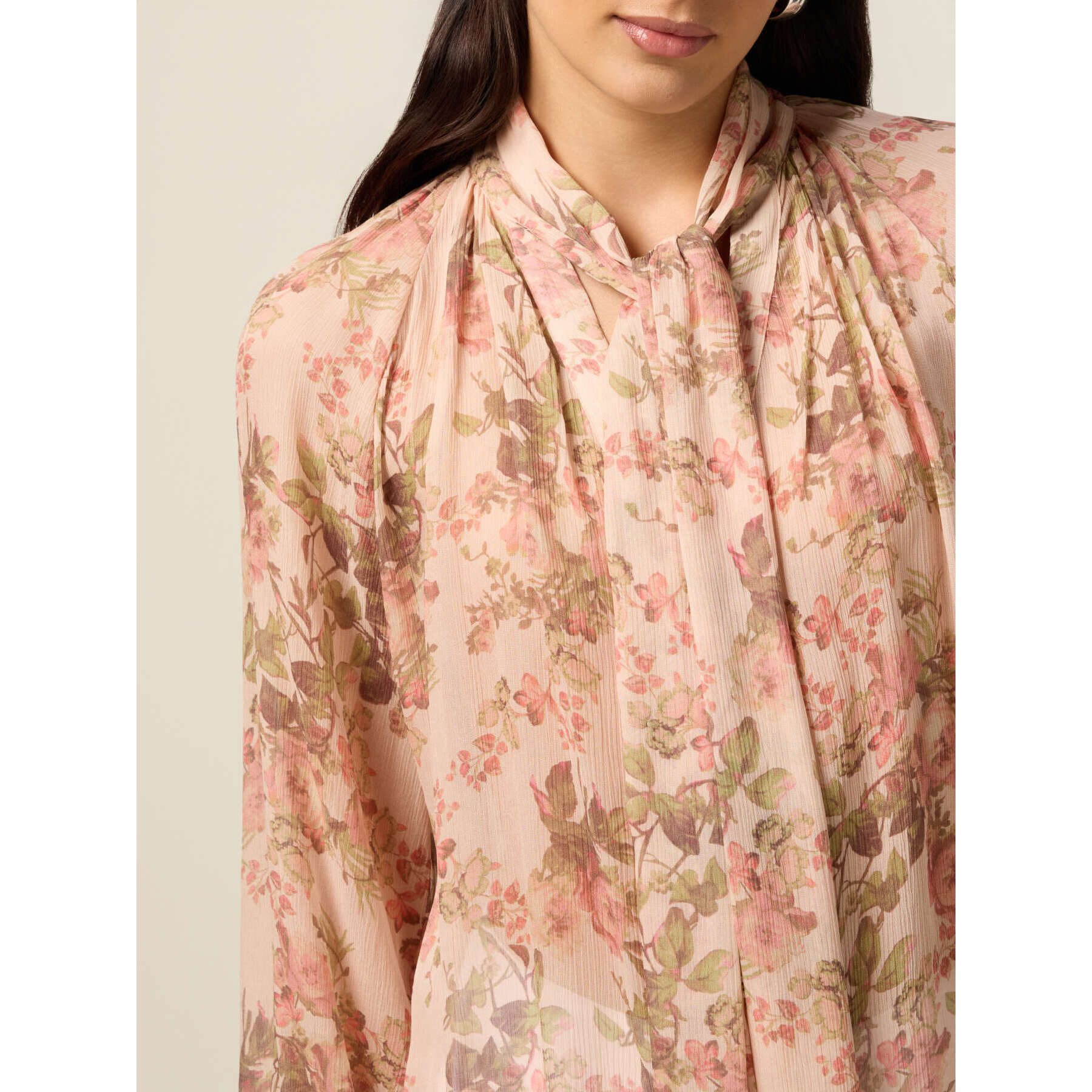 Oltre - Camisa de viscosa estampada - Rosa