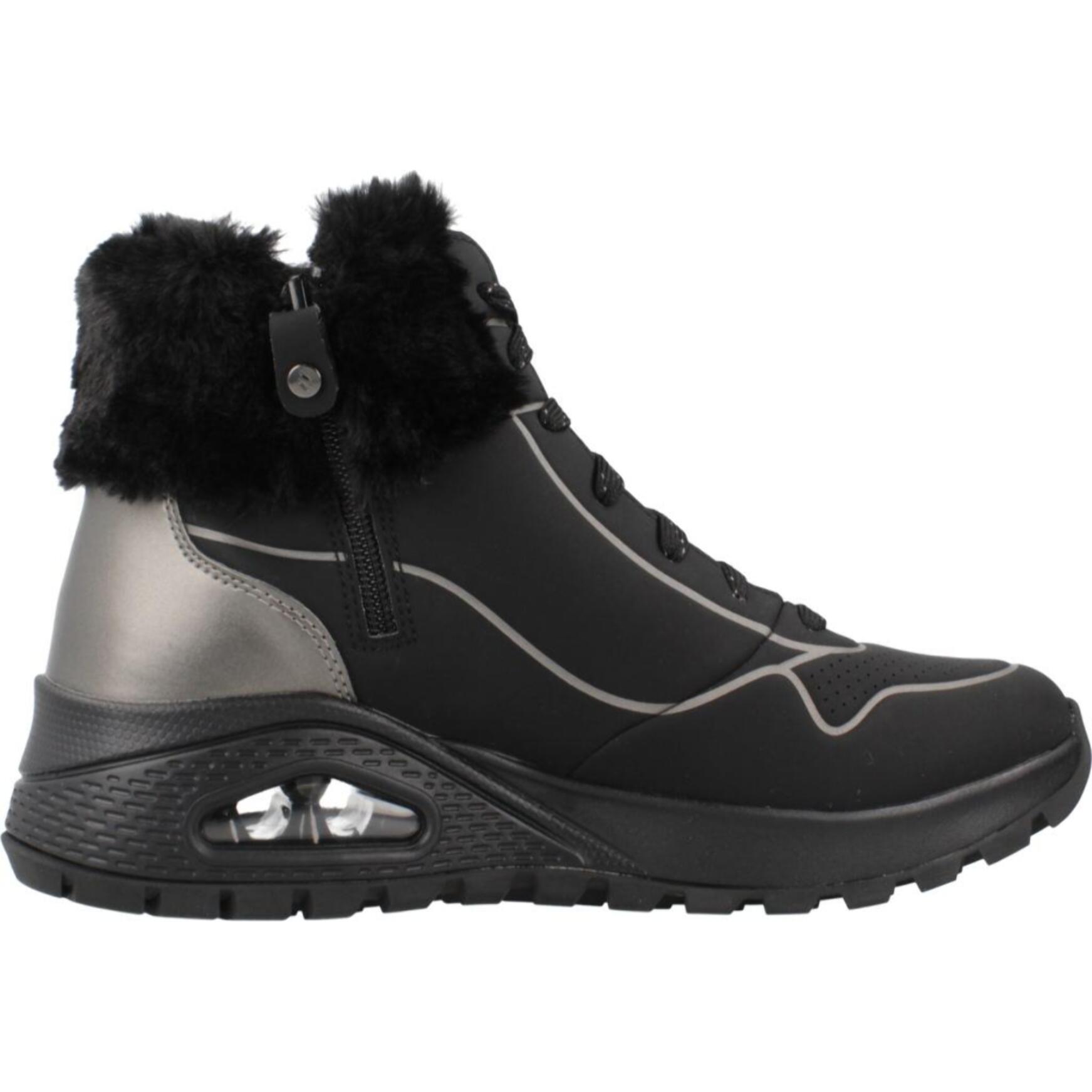 Sneakers De  Mujer Uno Rugged - Fall Sh Negro