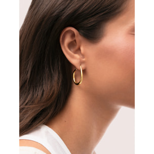 Pendientes Twist Acero Baño Oro