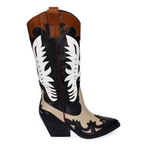 Botas de Tacón para Mujer, Estilo Cowboy, Comodas y Elegantes