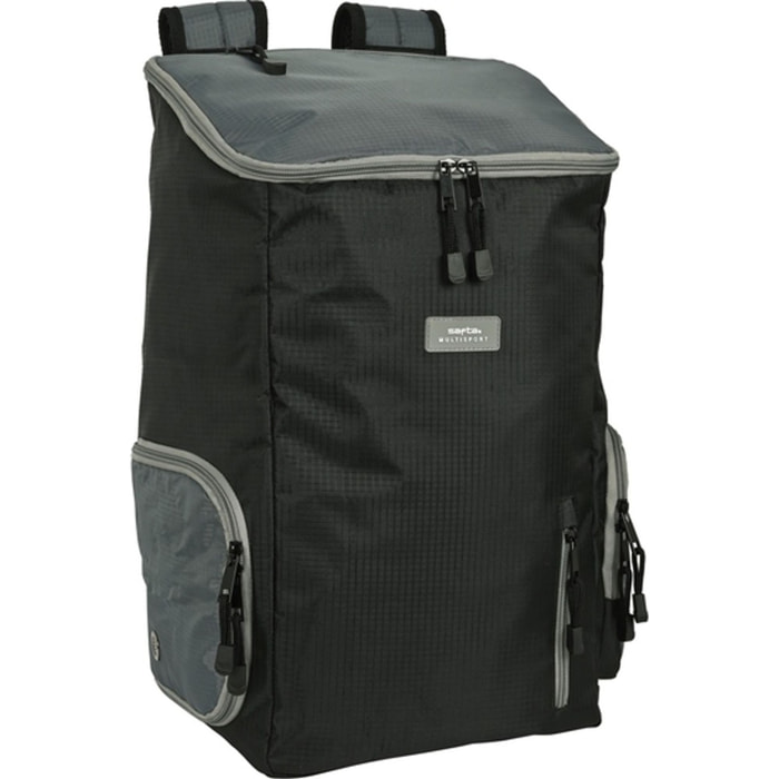Mochila multisports para portatil 13,3" safta "black-grey"