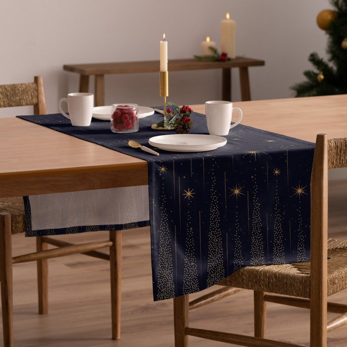 Camino de mesa WONDER AZUL OSCURO