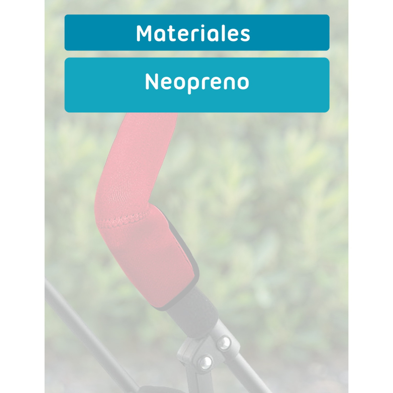 PROTECTOR PARA MANILLAR DE SILLETA EN NEOPRENO ROJO