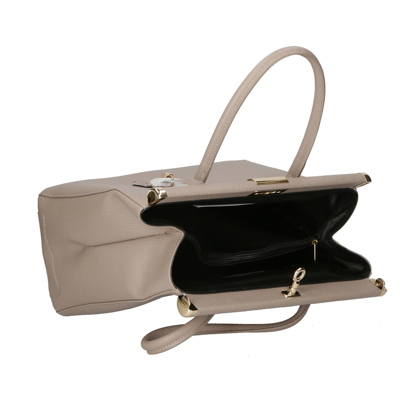 Borsa a mano da donna - Modello Aleria - Vera pelle - 35.0 x 26.0 x 16.0 cm