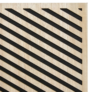 Panneau décoratif mural Eileen 58x58cm chevrons