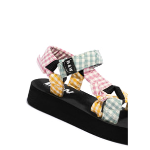 Sandalias de Niña Vichy en Multicolor B&W