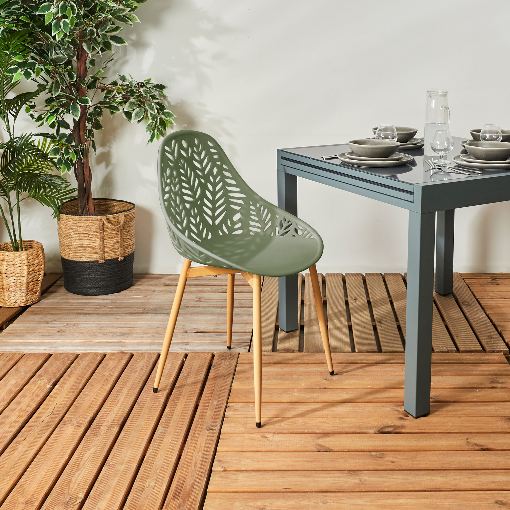 Chaise Lucena Olive - Lot De 4