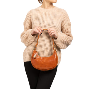Borsa a spalla da donna - Modello False - Vera pelle - 25.0 x 18.0 x 8.0 cm