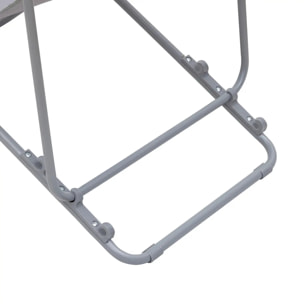 Chilienne pliable "Sétubal" en acier gris