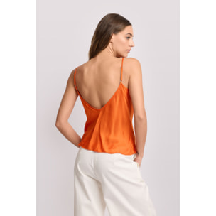 Kocca - Top con scollo drapé Donna, Tinta unita, Scollo ampio
