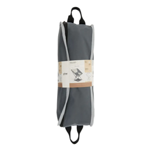 Chaise camping pliable gris