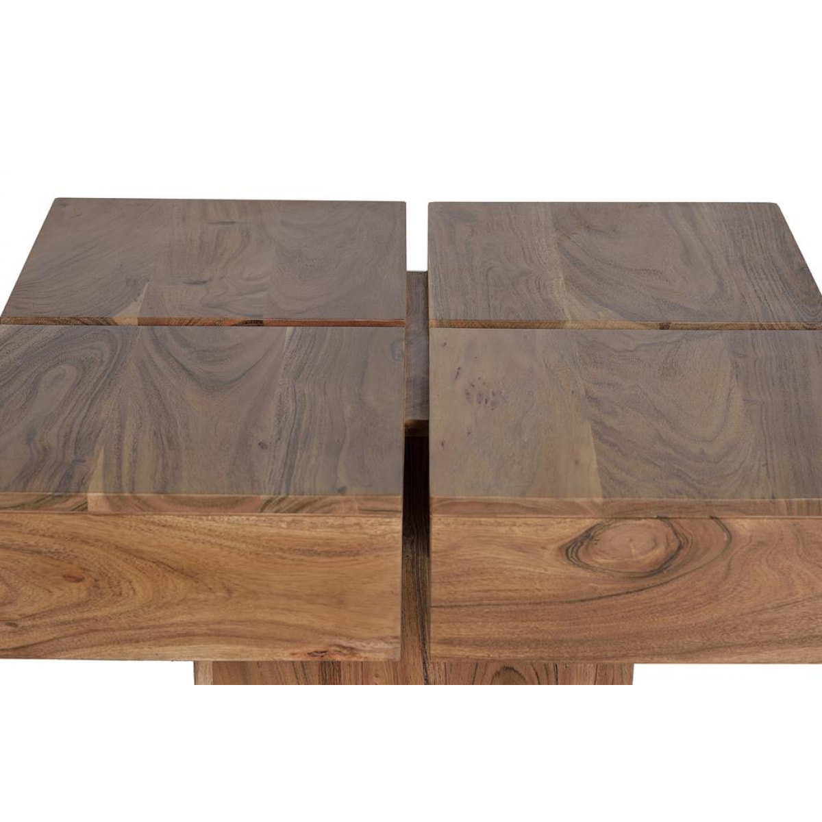 Mesa de centro - Madera de Acacia - 80x80x30cm