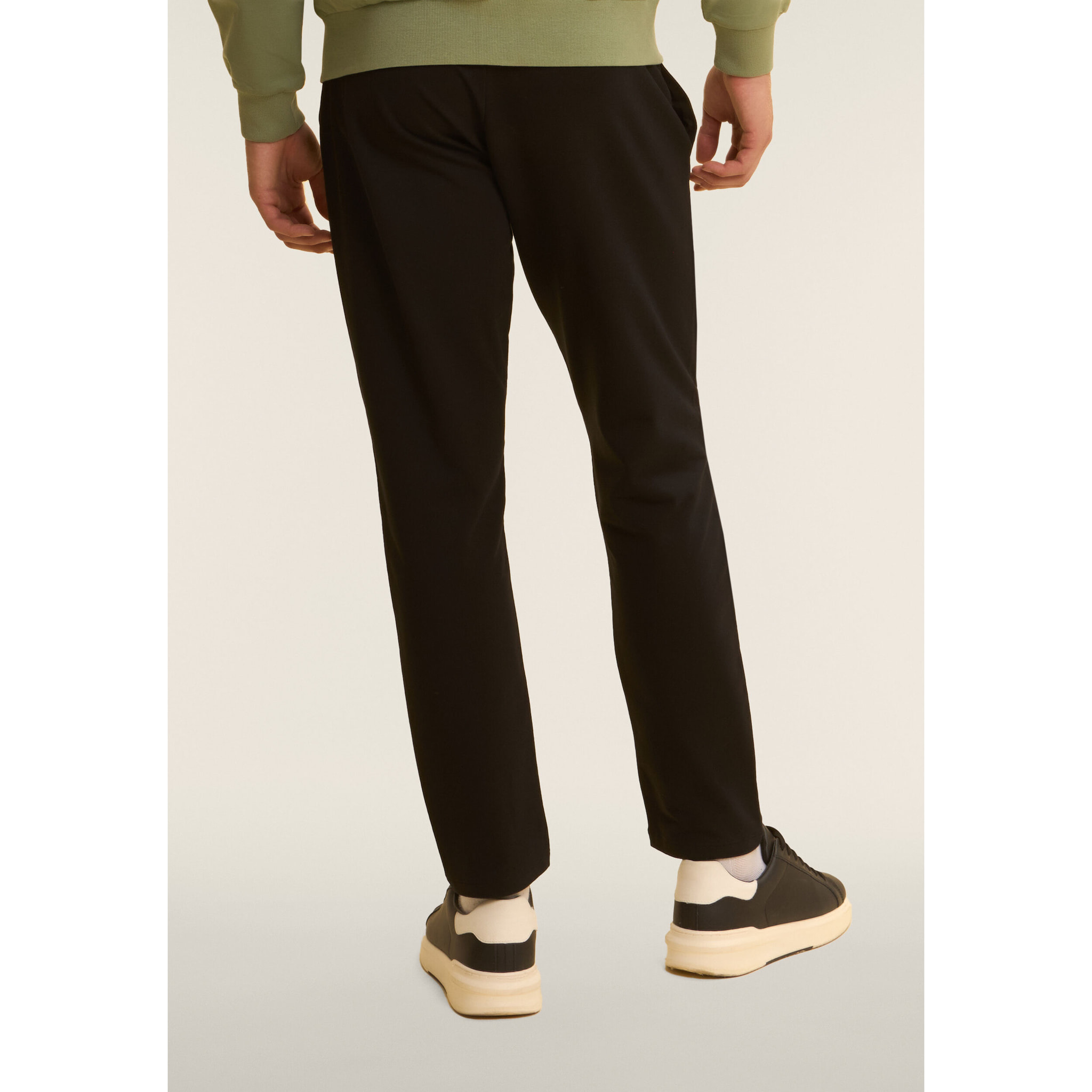 Tuta uomo in cotone Interlock con cappuccio e zip