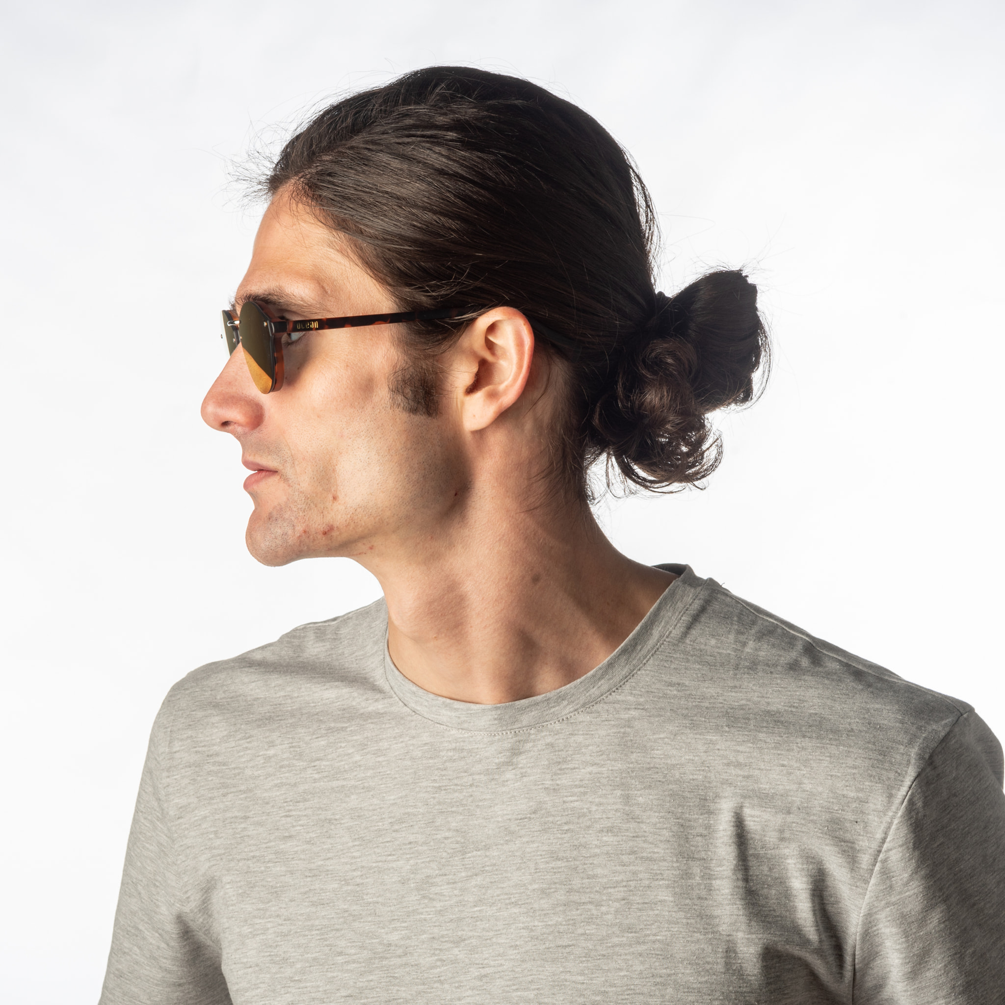 Gafas de sol OCEAN LOIRET - Carey mate / Plana revo roja