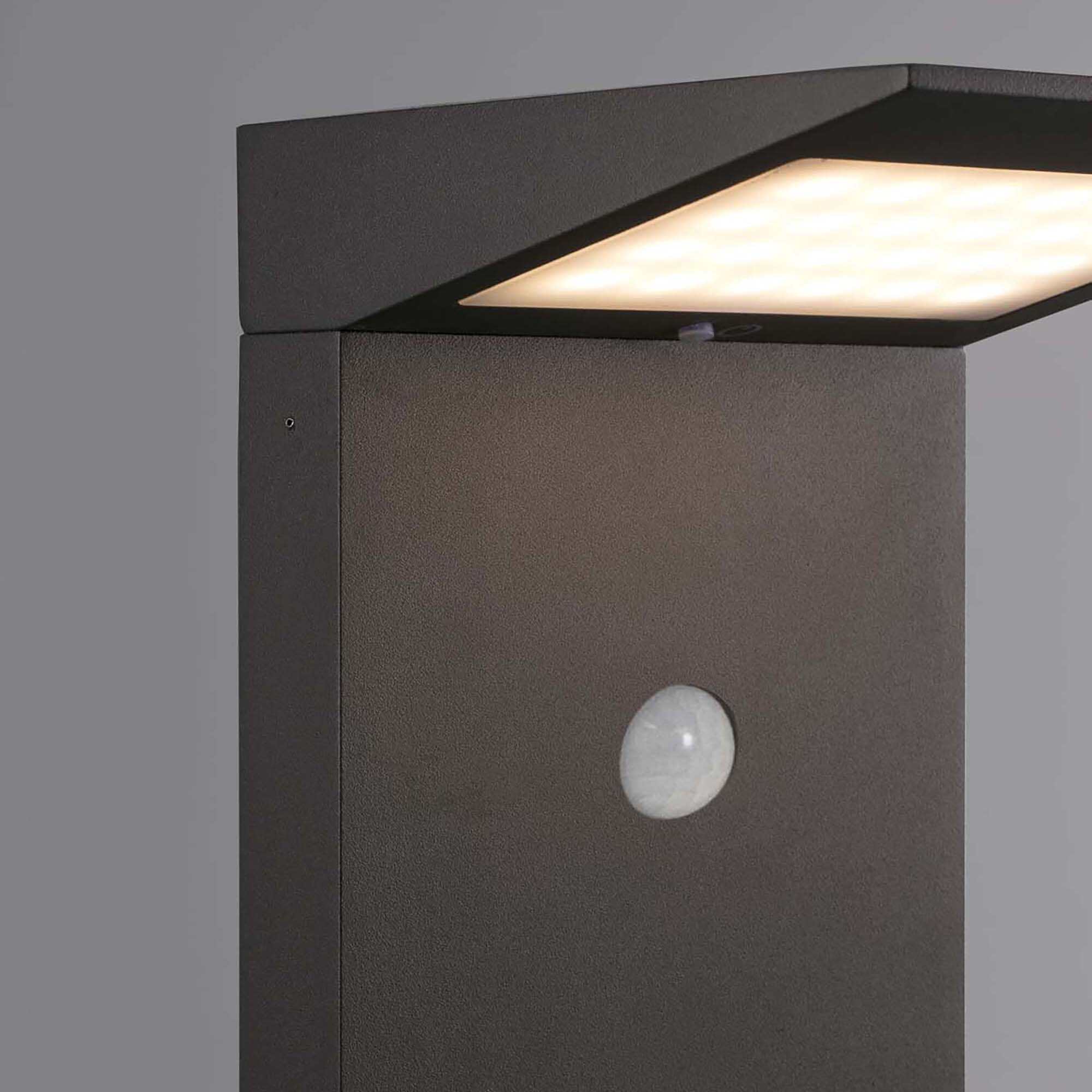 SOLEIL LED Lampe borne solaire gris foncé