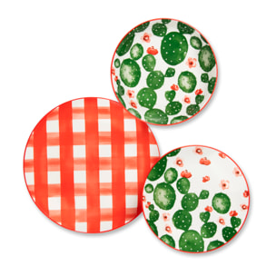 Service de table 18 pièces Excelsa – Arizona, Porcelaine Multicolore