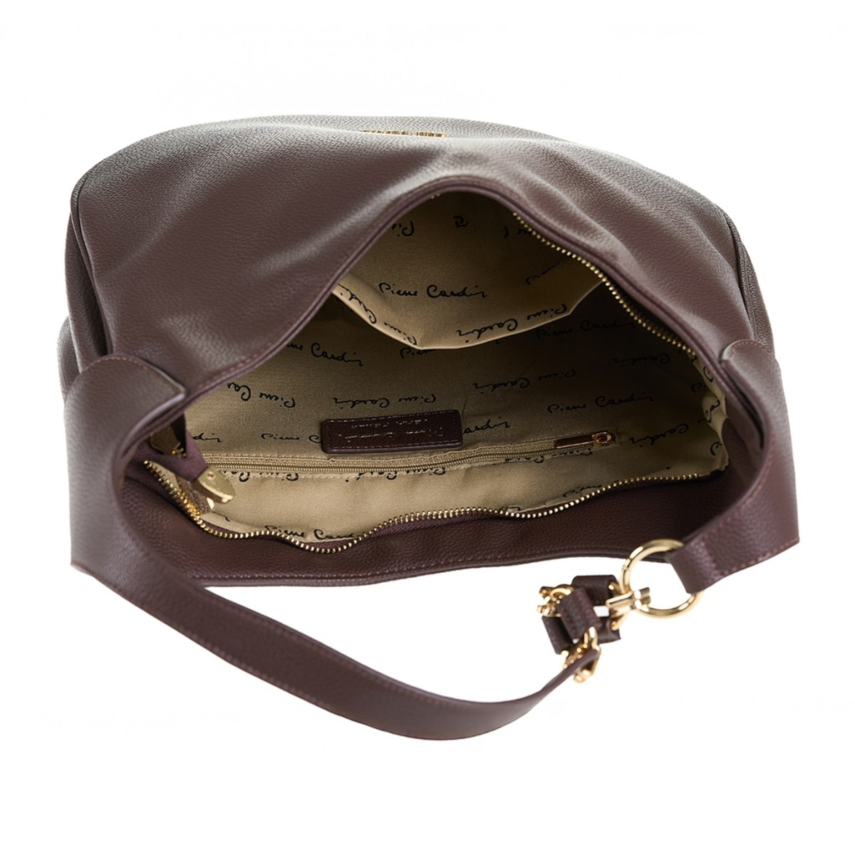 Borsa a spalla da donna Made in Italy - Modello Celeste Lux - 100% pelle - 33.0 x 25.5 x 12.0 cm