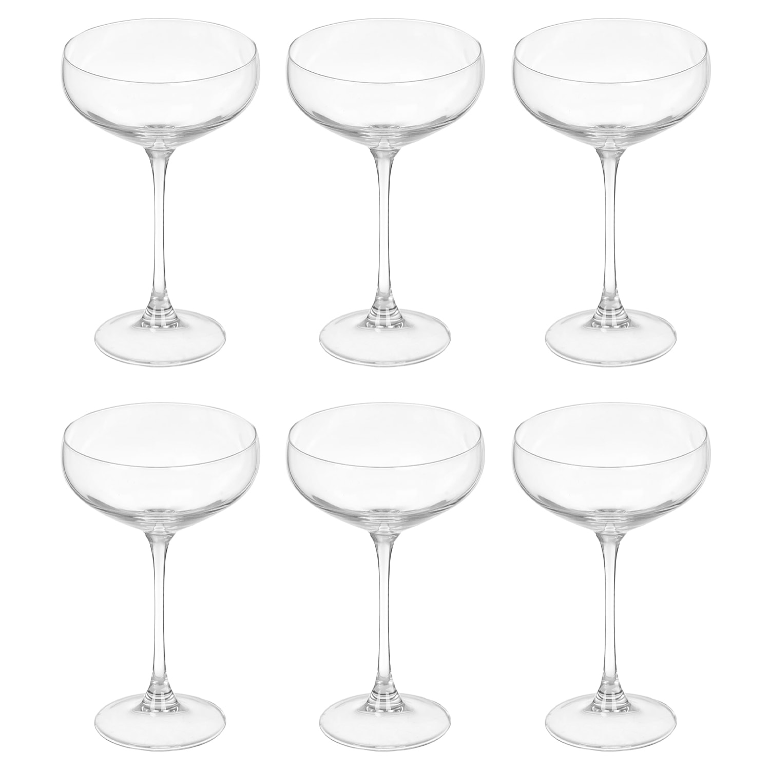 Confezione da 6 flute da champagne vintage 315ml