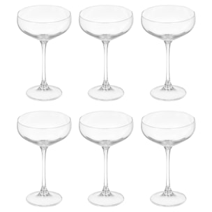 Confezione da 6 flute da champagne vintage 315ml