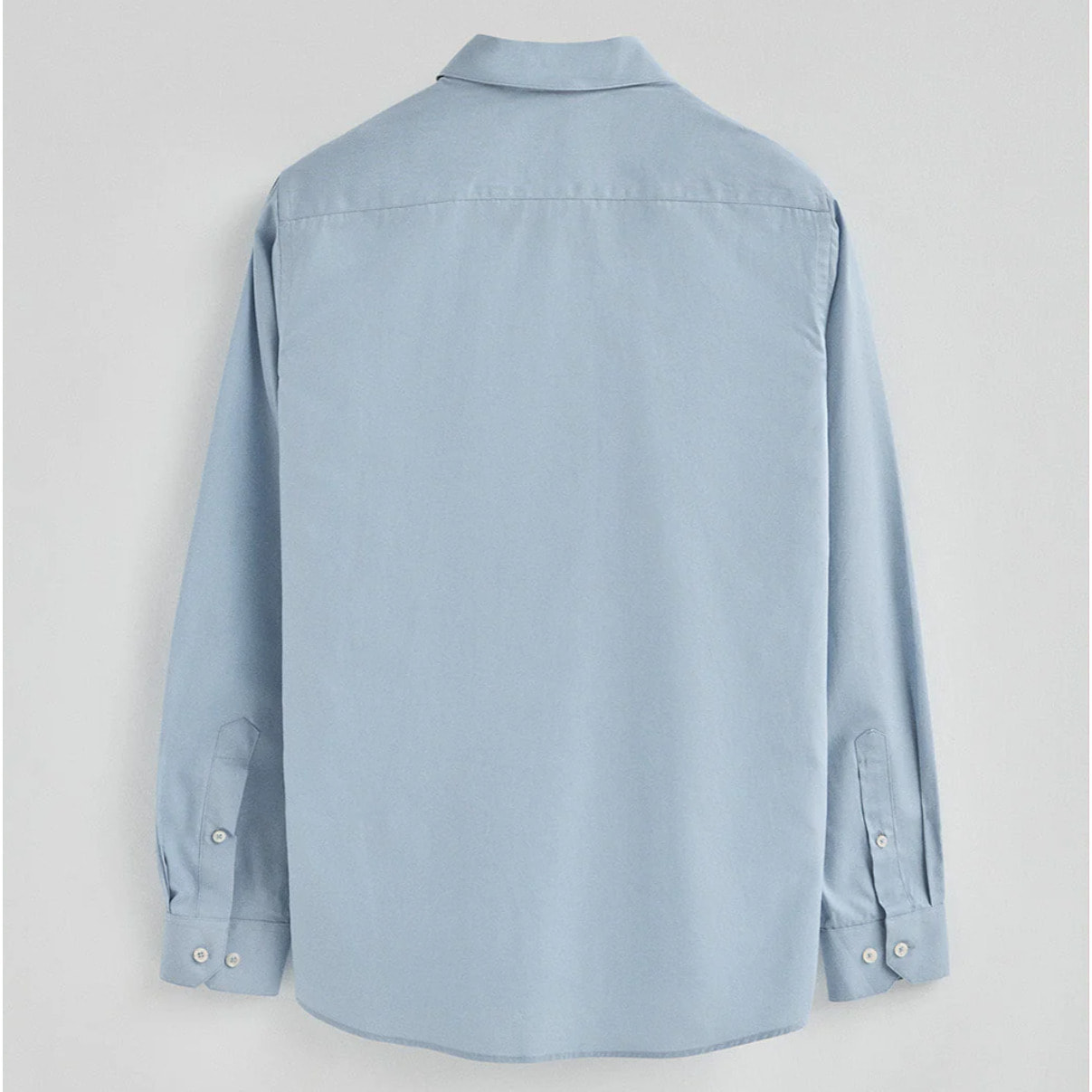 Camisa azul celeste de poplin y corte slim con logo Rigby Go