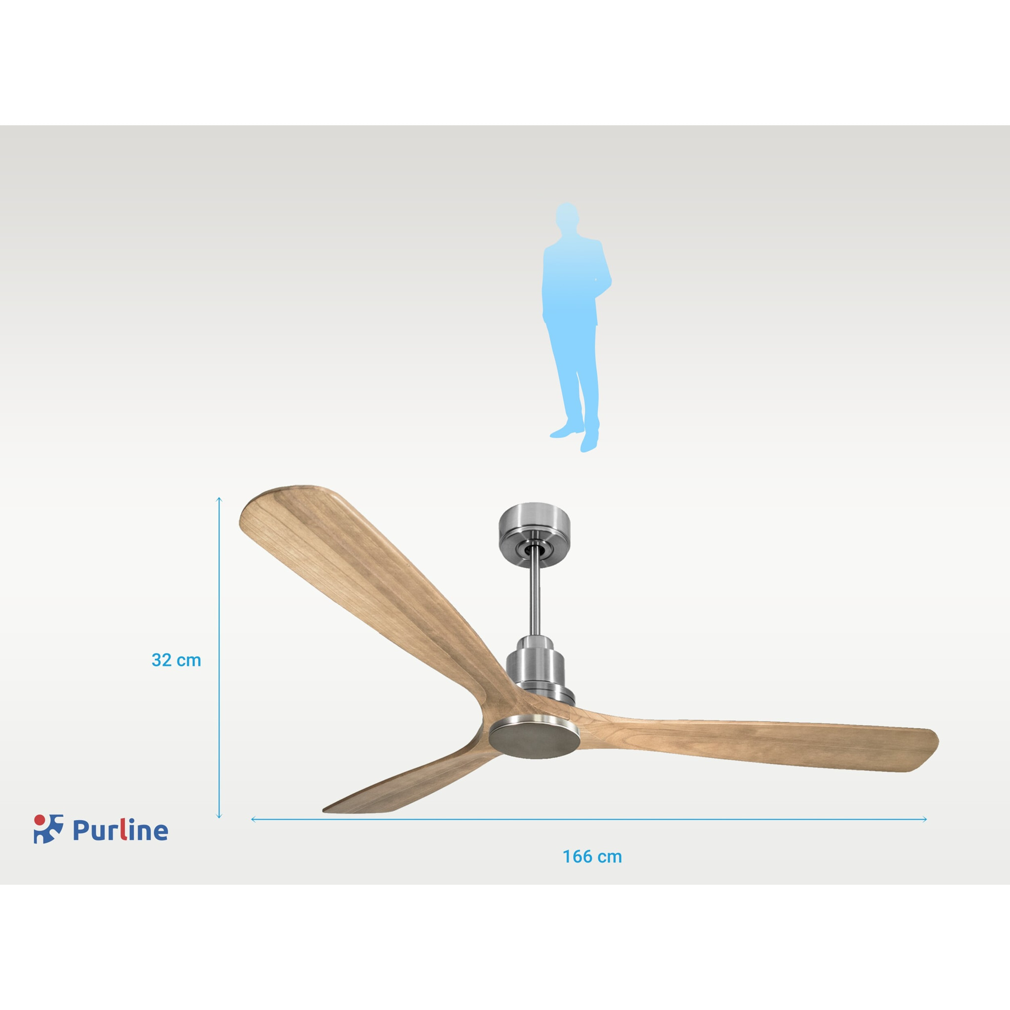 Ventilateur de plafond Réversible  Thermostat Wifi Moteur à courant continu Toits en pente Télécommande Hypersilence Mémoire Shopify Vendible (AUTOMATIQUE)