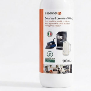 Détartrant ESSENTIELB Premium 500mL multi-appareils, efficace contre le calcaire