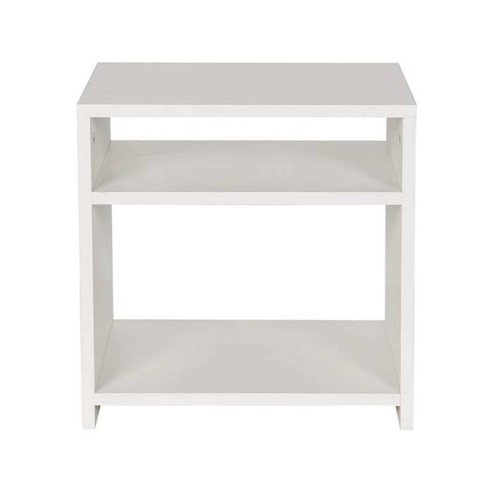 Chevet "York" 2 niches - Blanc