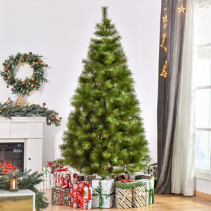 Árbol de Navidad Artificial Φ90x210cm Verde